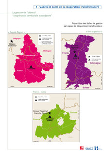 Coopération transfrontalière : espaces Grande Région, Rhin supérieur, France-Suisse