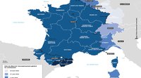 The MOT's maps showing the easing of lockdown measures along France's borders