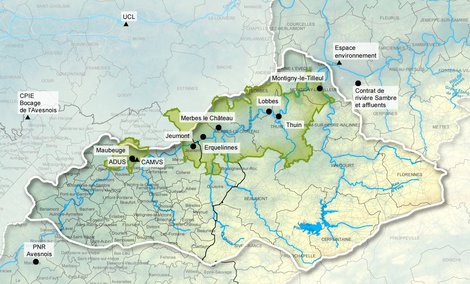 Projet inspirant pour les petites villes aux frontières - TVBuONAIR, trame verte et bleue transfrontalière en milieu urbanisé