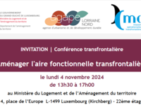 Conférence transfrontalière : "Aménager l'aire fonctionnelle transfrontalière"